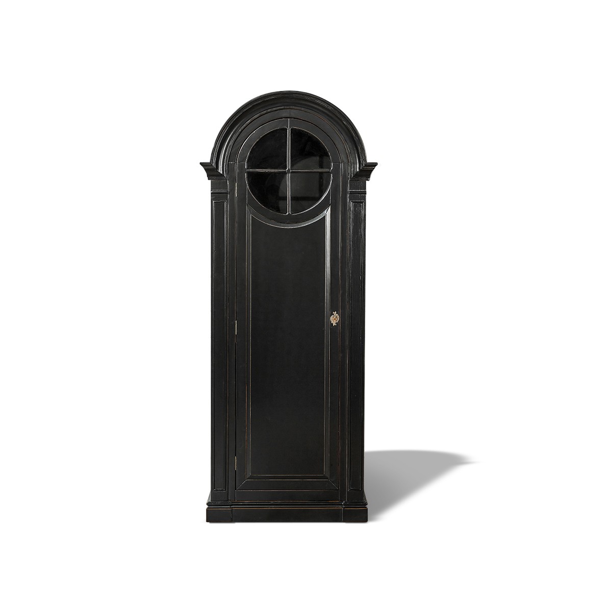 Armoire bonnetière 1 porte patine antiquaire noire Armoire bonnetière 1 porte patine antiquaire noire