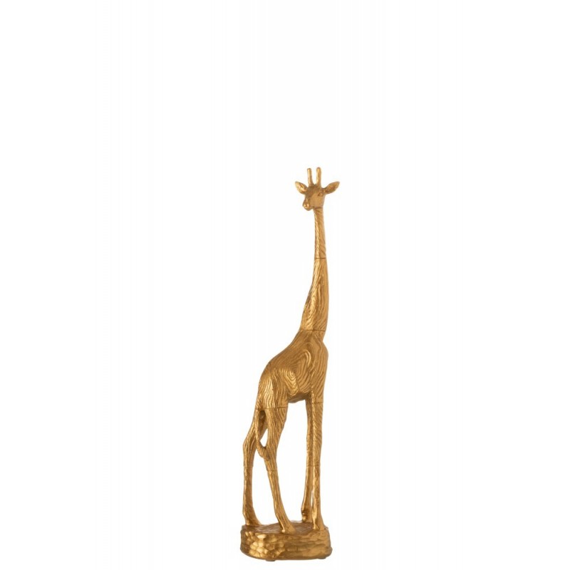 Girafe en résine dorée H45cm Girafe en résine dorée H45cm