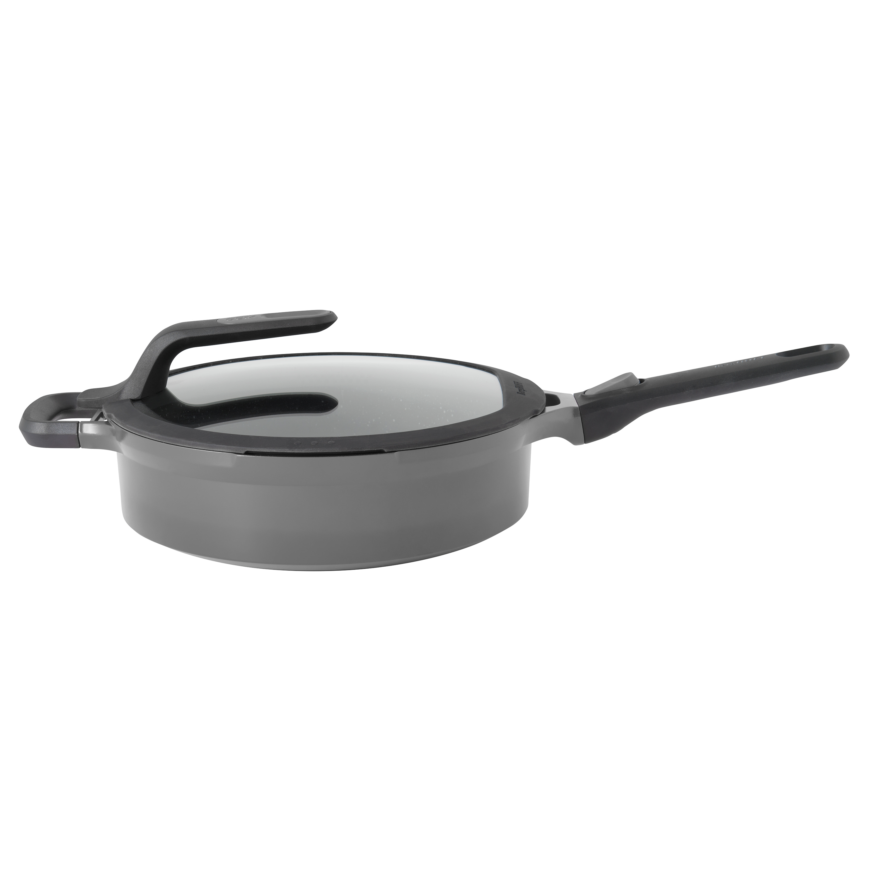 Sauteuse avec couvercle gris 28 cm Sauteuse avec couvercle gris 28 cm