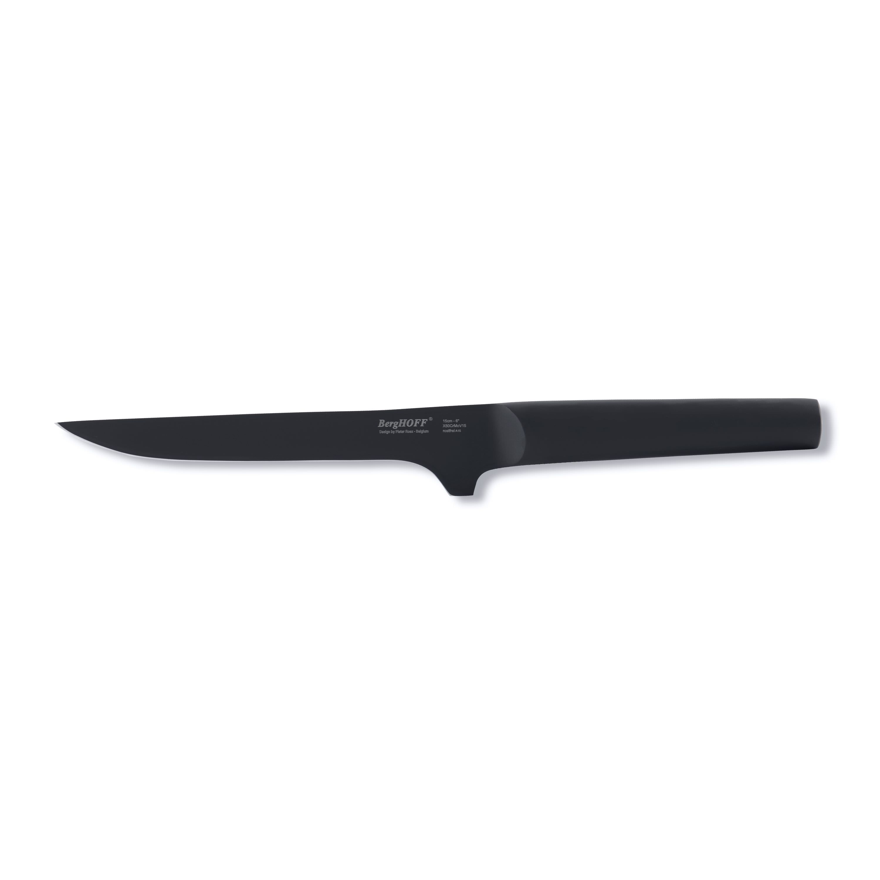 Couteau à désosser noir lame de 15 cm Couteau à désosser noir lame de 15 cm
