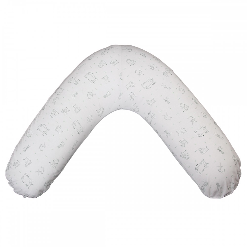 Coussin de maternité déhoussable 160 cm aqua Coussin de maternité déhoussable 160 cm aqua