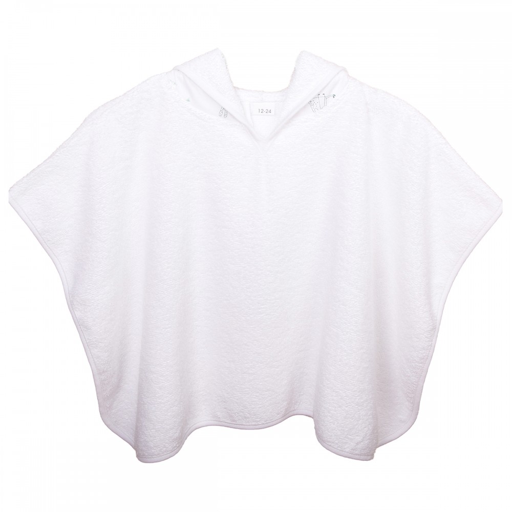 Poncho de bain 0-2 ans aqua