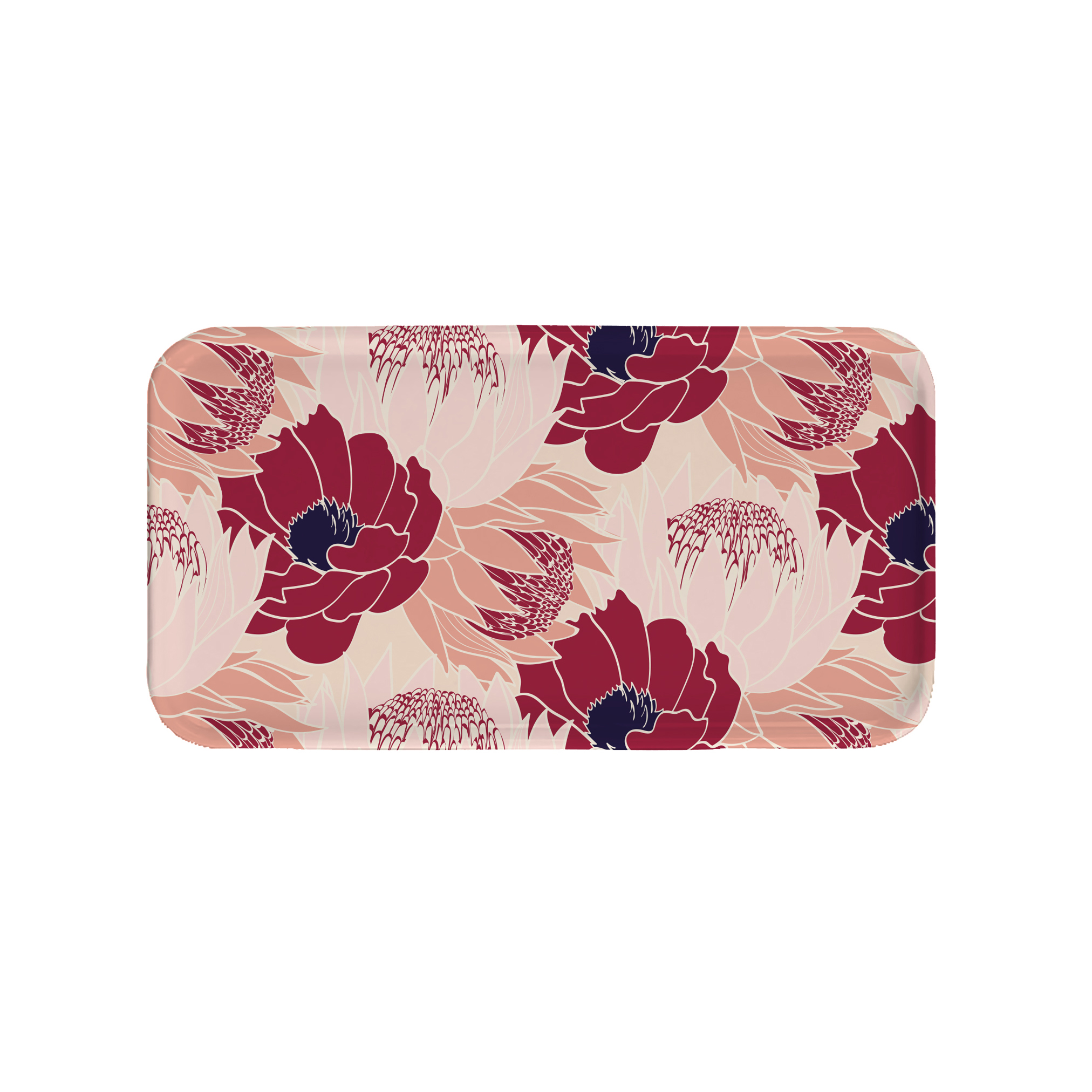 Plateau rectangulaire en bois bloom