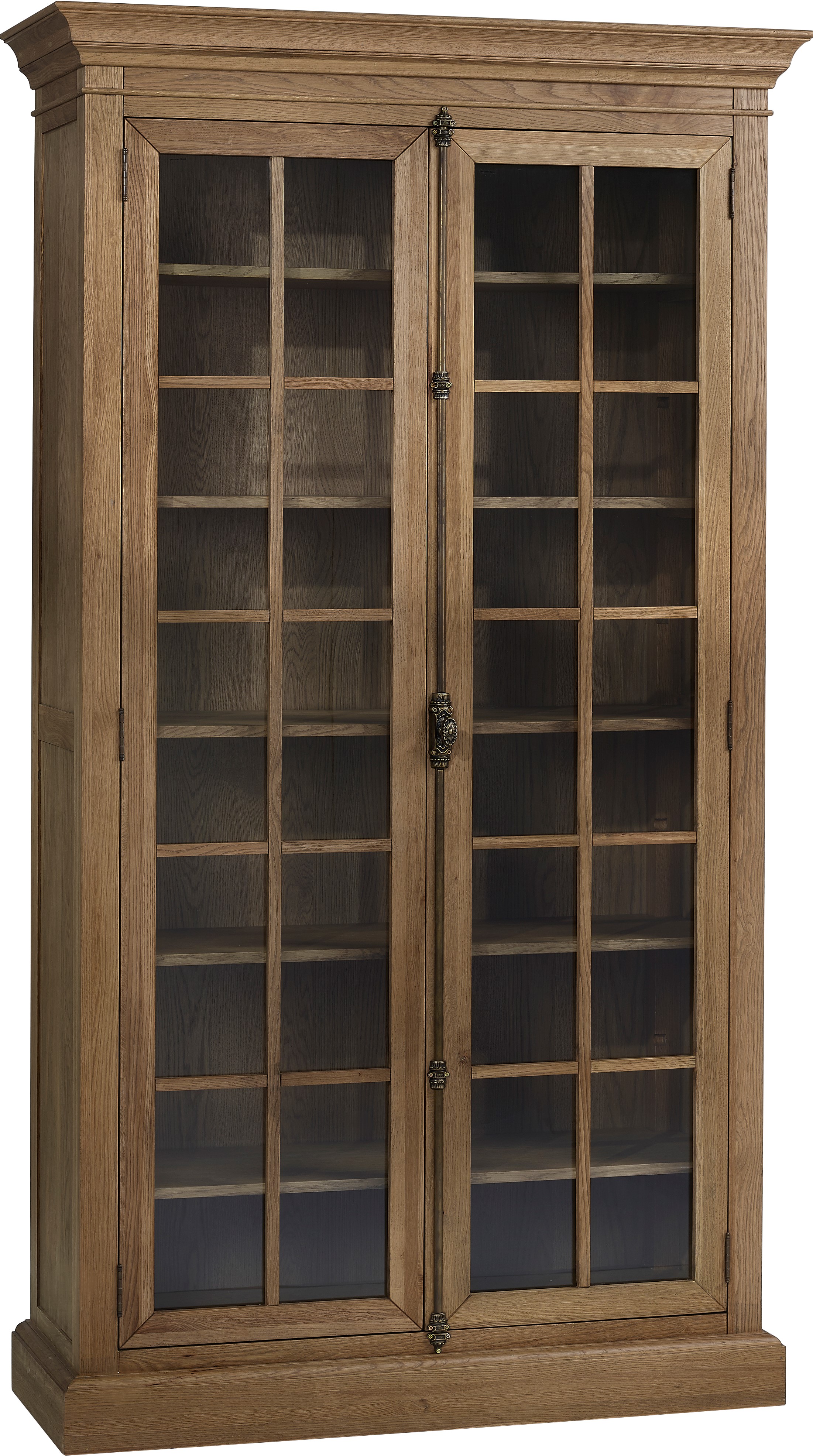 Vitrine en chêne teinté