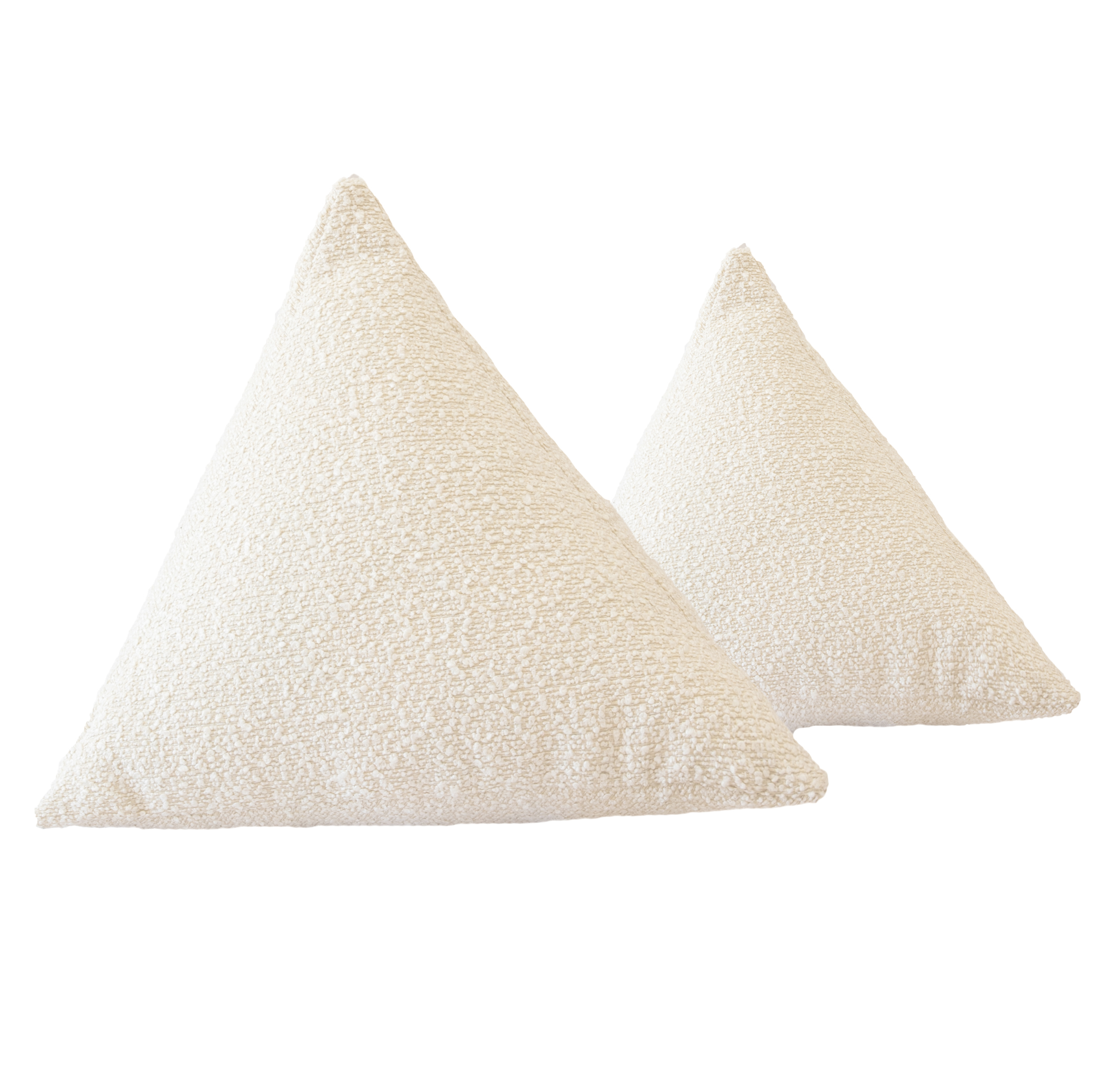 Coussin pyramide en bouclette M Coussin pyramide en bouclette M