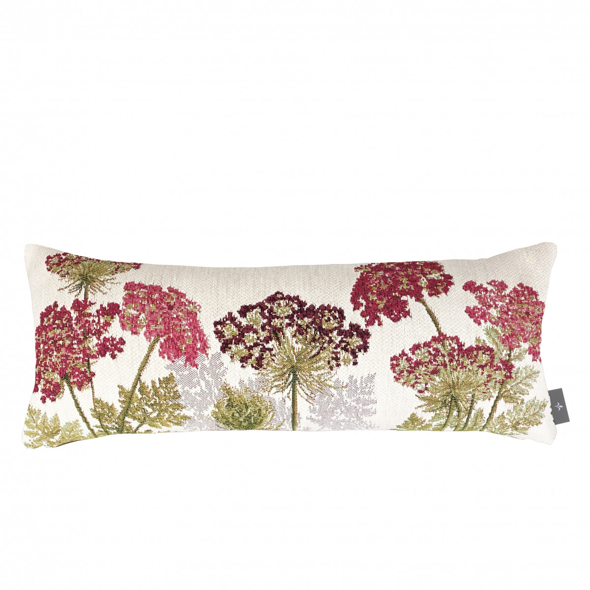 Coussin les ombelles made in france blanc 22x58 Coussin les ombelles made in france blanc 22x58