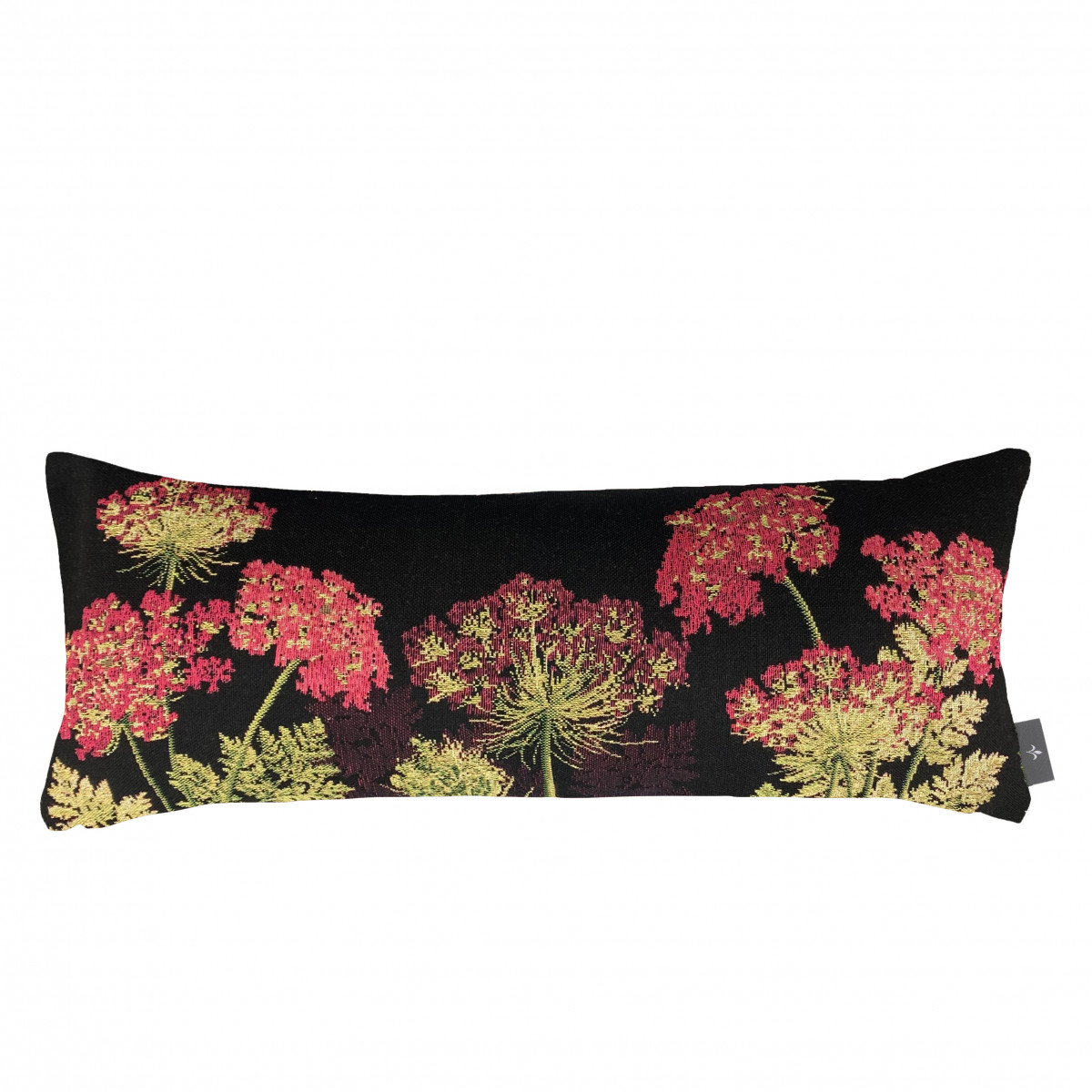 Coussin les ombelles made in france noir 22x58 Coussin les ombelles made in france noir 22x58