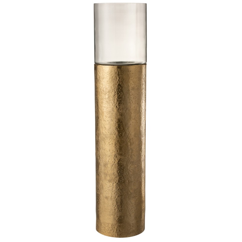 Photophore alu/verre or H110cm Photophore alu/verre or H110cm