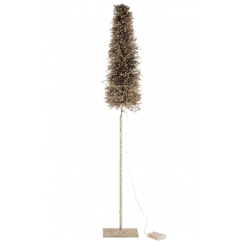 Arbre décoratif led/piles marron branches givrées H98cm Arbre décoratif led/piles marron branches givrées H98cm
