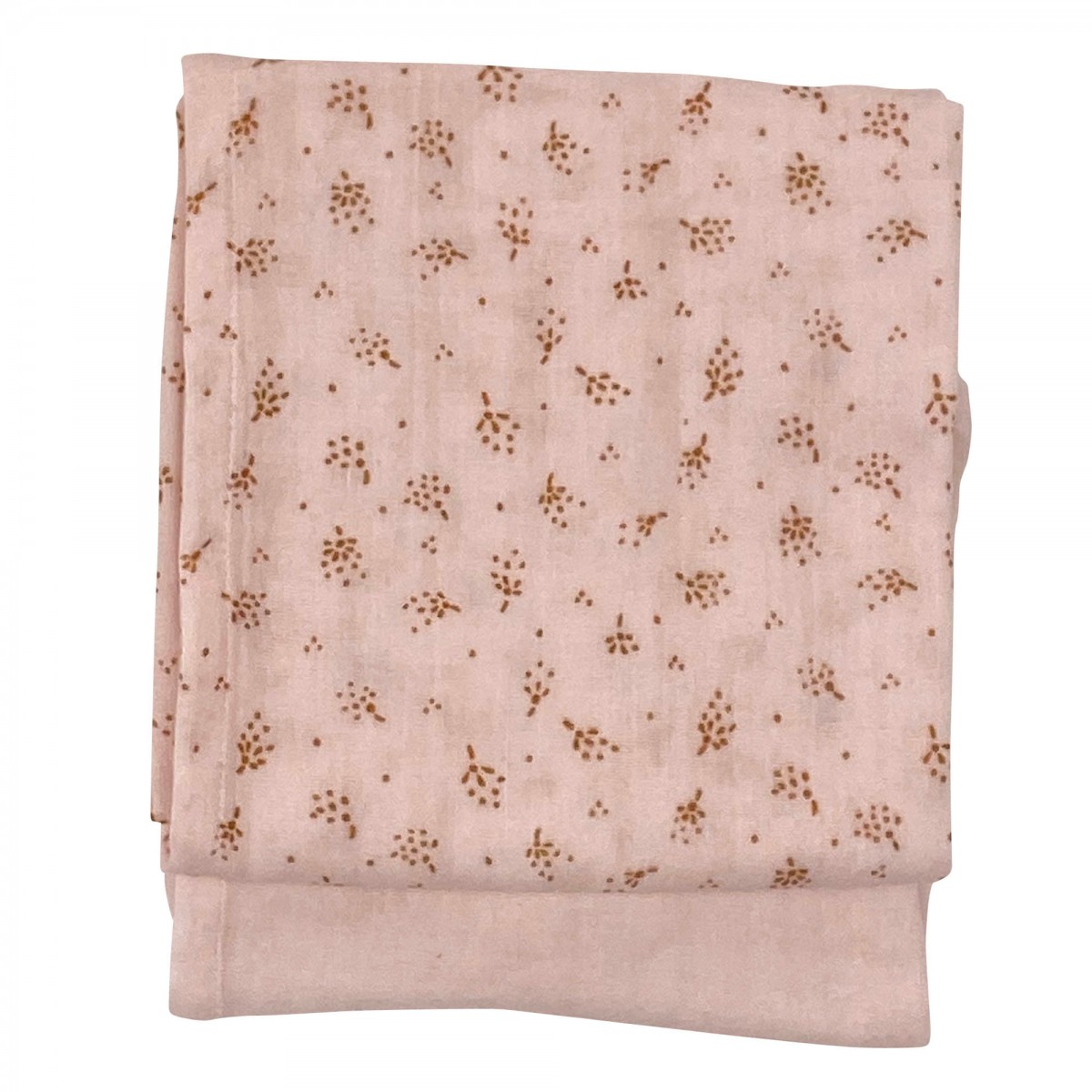 Langes en gaze de coton biologique à motifs rose clair Langes en gaze de coton biologique à motifs rose clair