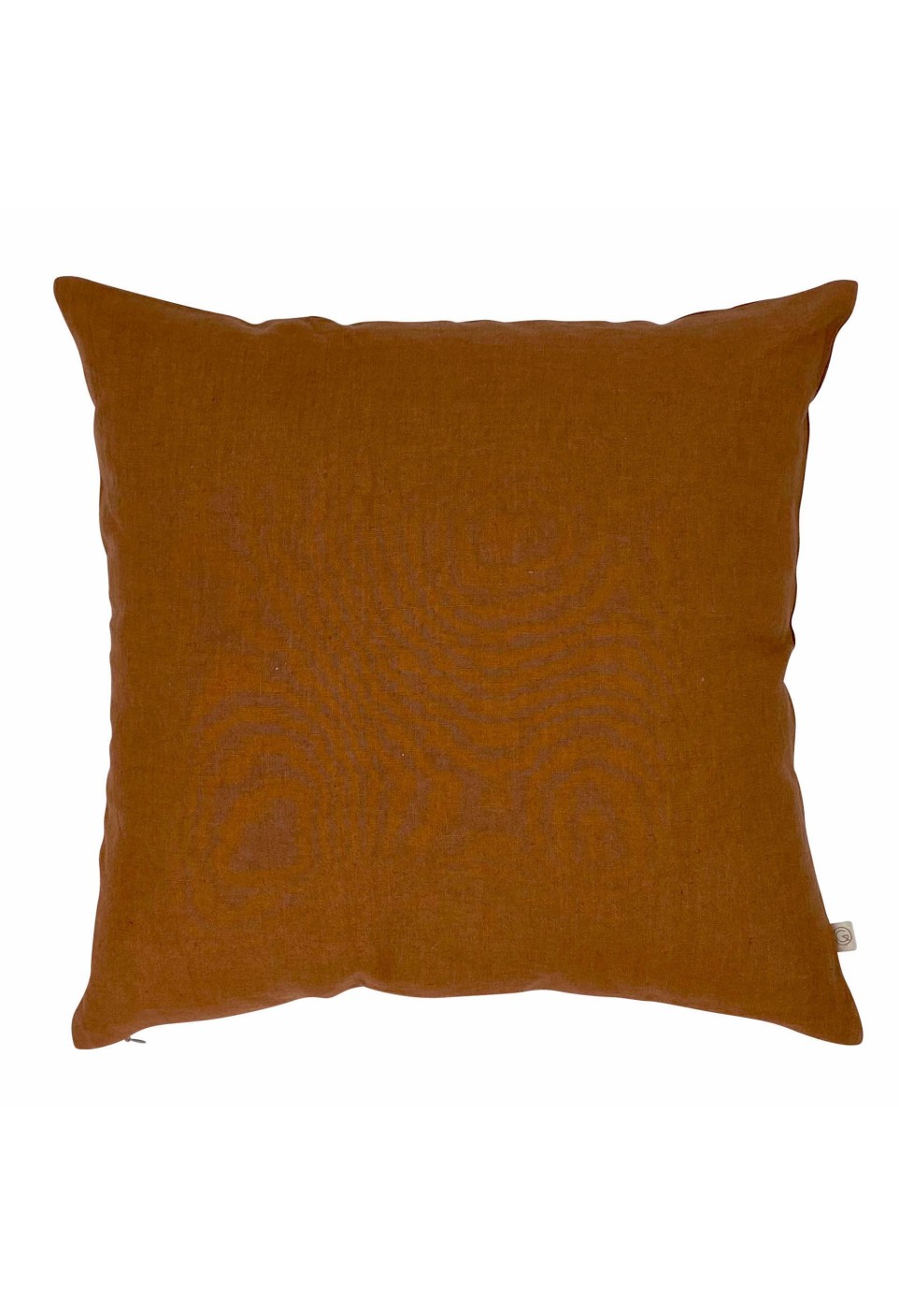 Coussin en lin lavé marron cuivre 45x45 Coussin en lin lavé marron cuivre 45x45