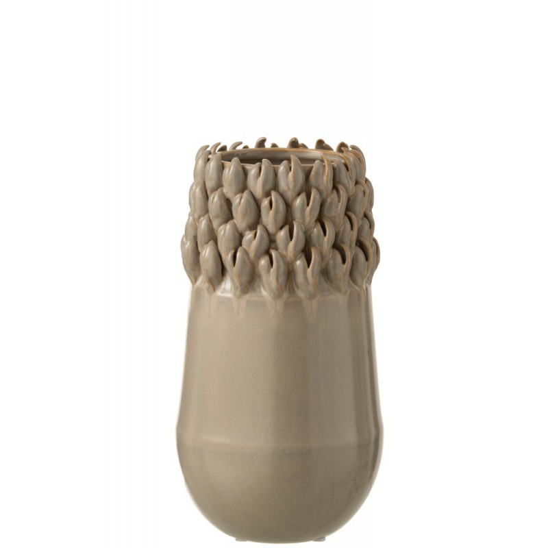 Vase céramique gris H27,8cm