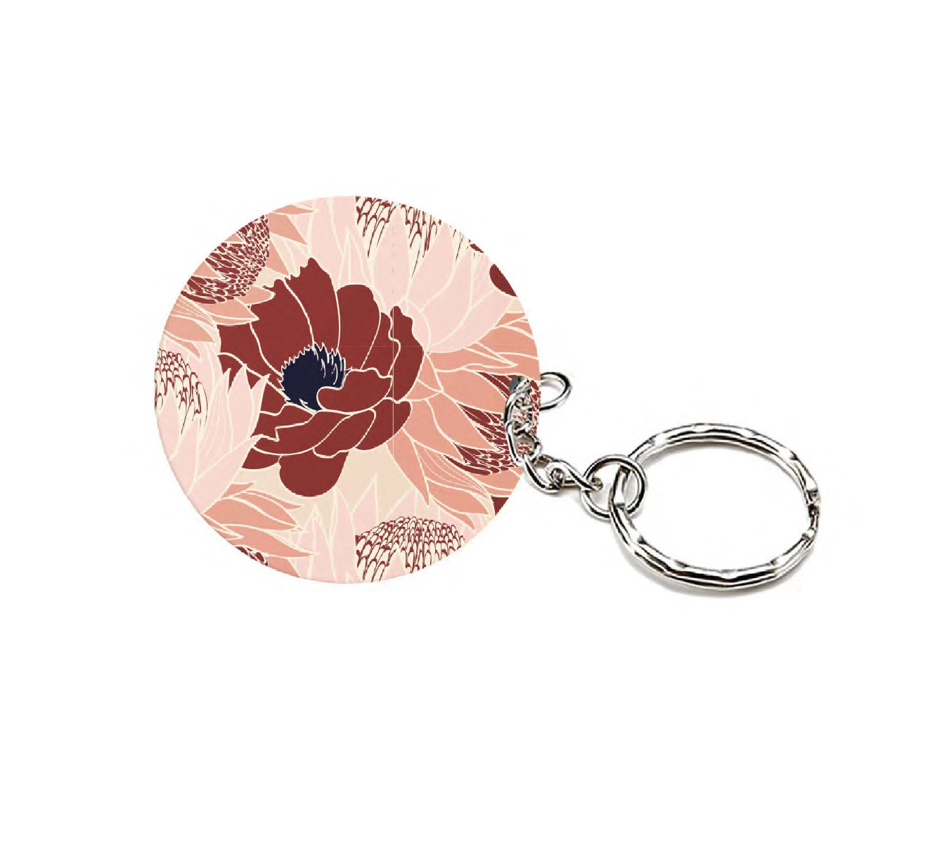 Porte-cles en bois bloom Porte-cles en bois bloom
