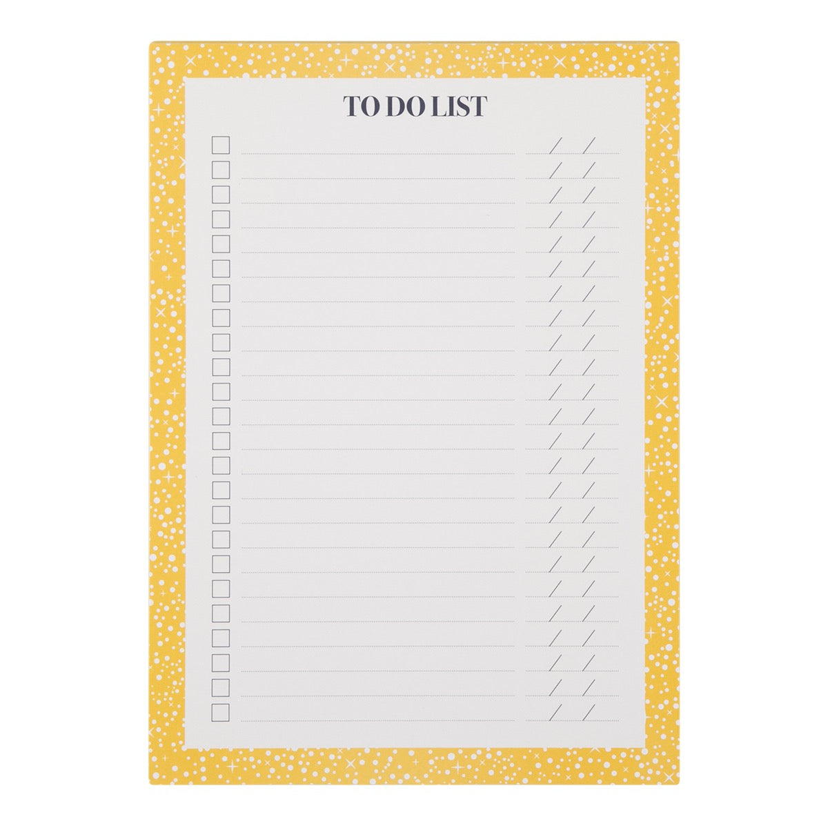 Bloc-notes To-do List Format A5 - Jaune