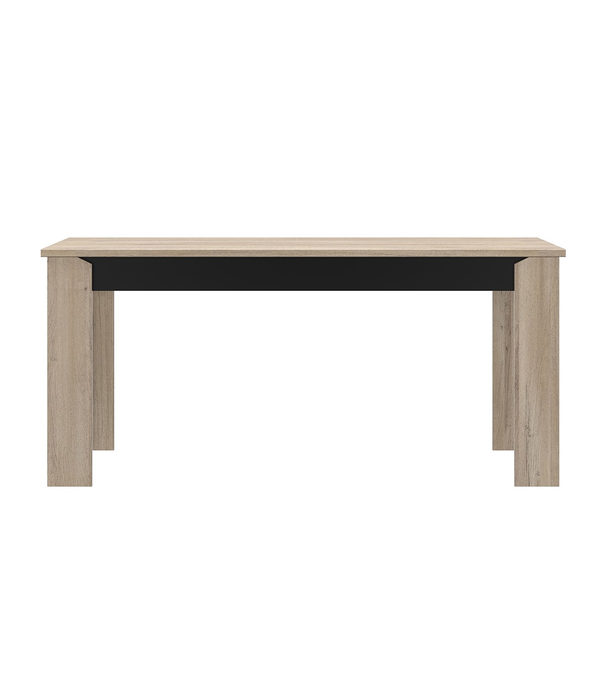 Table à manger rectangle L170 cm - Décor Chêne et noir Table à manger rectangle L170 cm - Décor Chêne et noir