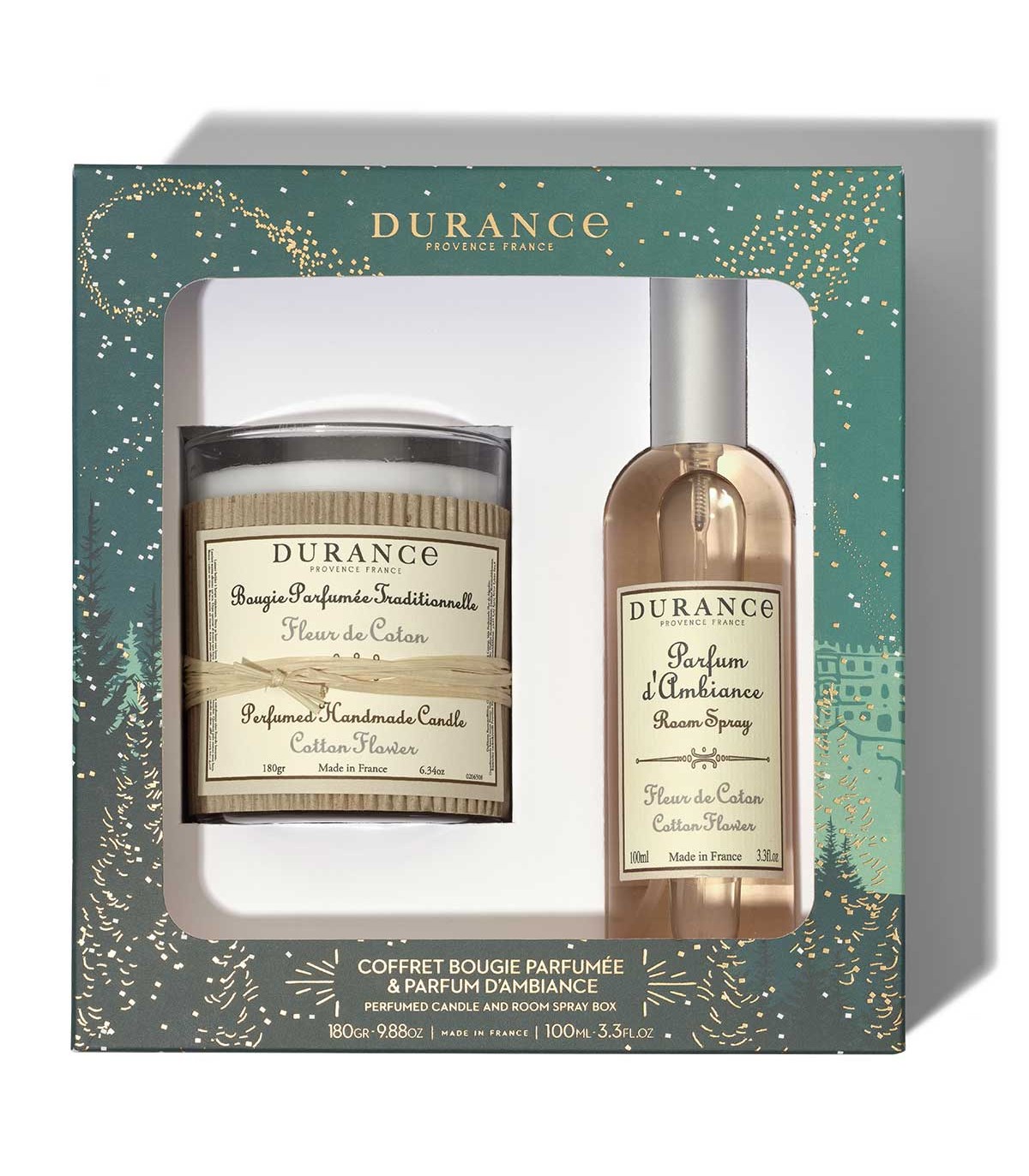 Coffret Bougie et Parfum d'Ambiance Fleur de Coton