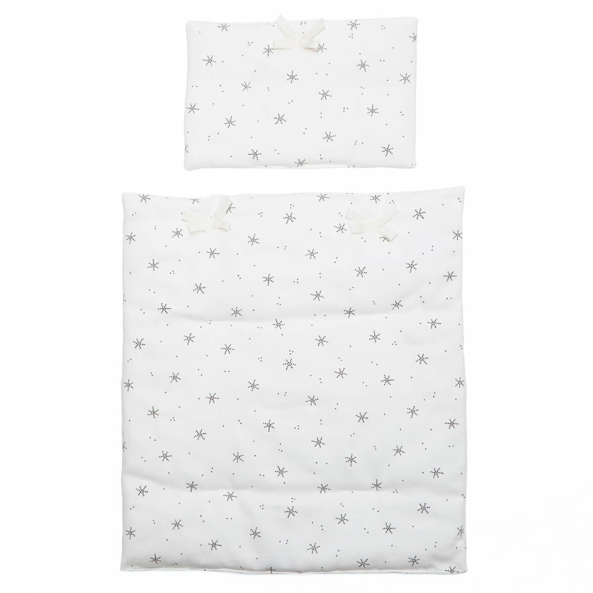 Couverture-oreiller poupée STARS blanc