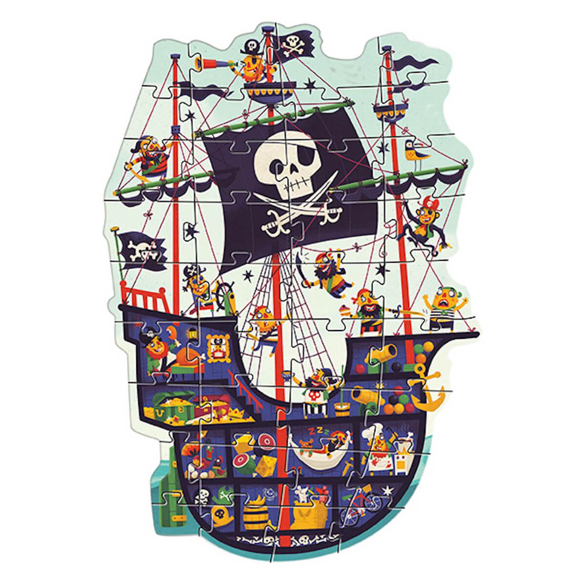 Puzzle géant le bateau des pirates