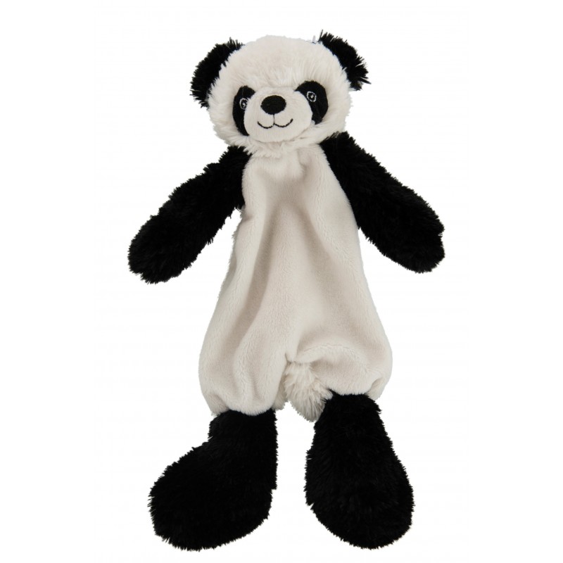 Doudou panda peluche noir/blanc