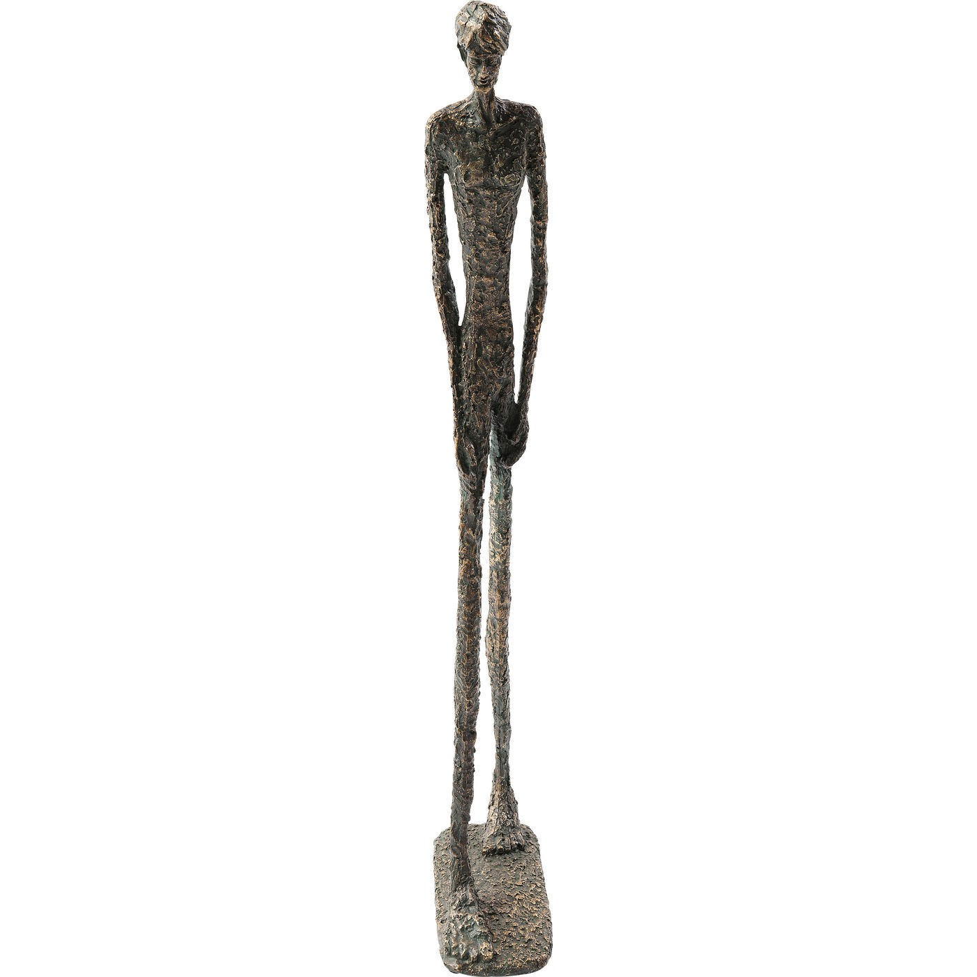 Statuette homme en polyrésine bronze texturée Statuette homme en polyrésine bronze texturée