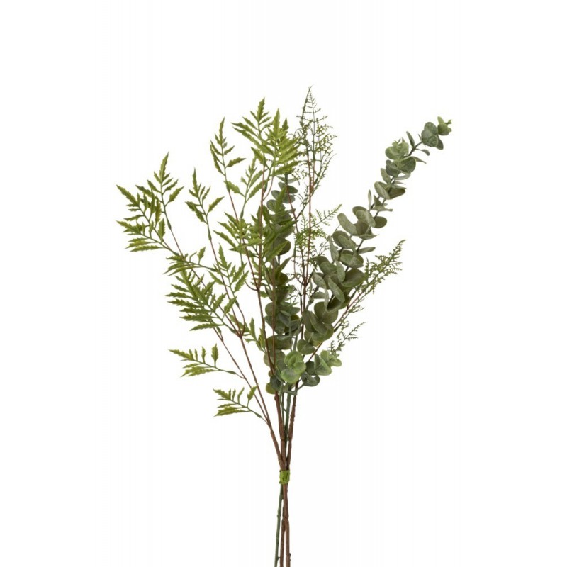 Bouquet branches en plastique vert H60cm