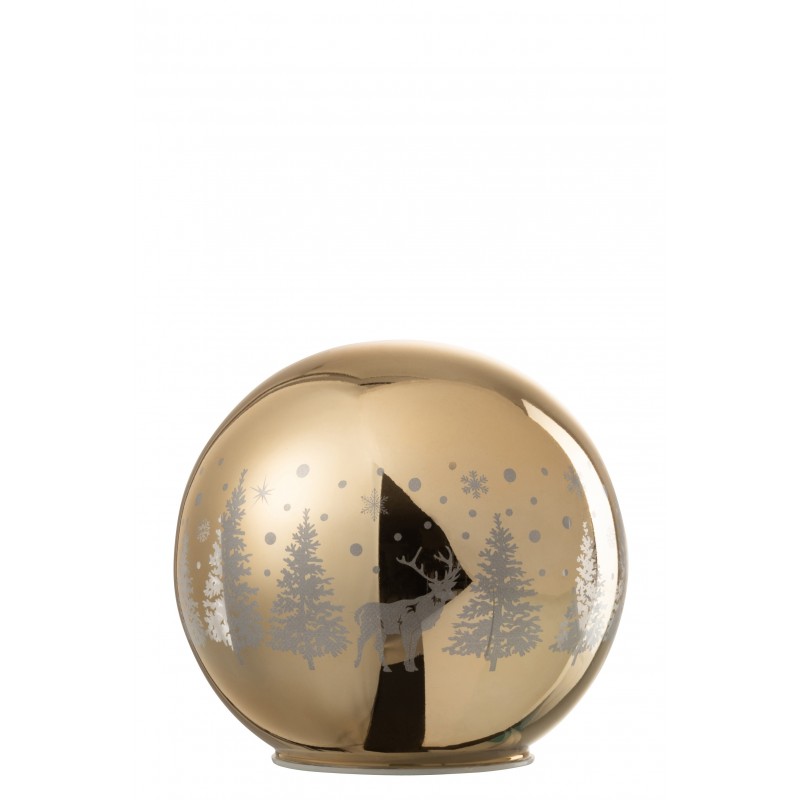 boule décorative led verre or boule décorative led verre or