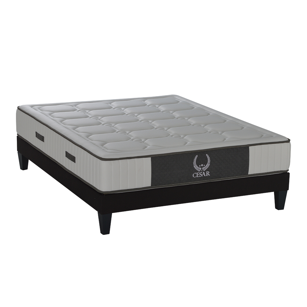 Ensemble César 140x190 Matelas + Sommier Bois Ensemble César 140x190 Matelas + Sommier Bois