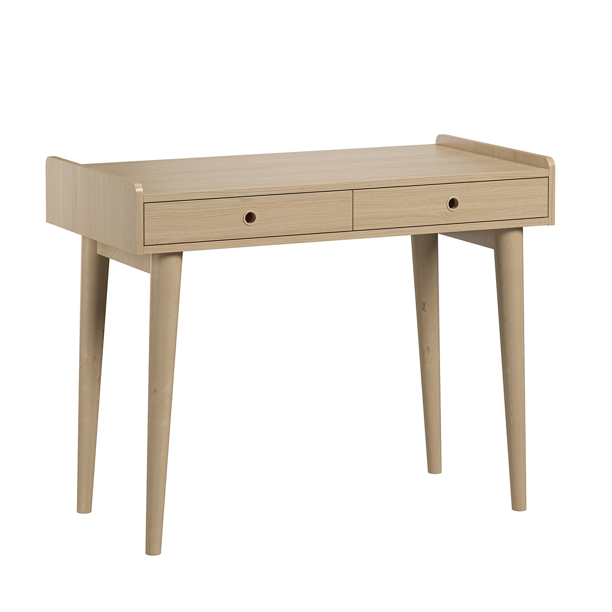 Bureau 2 tiroirs naturel Bureau 2 tiroirs naturel