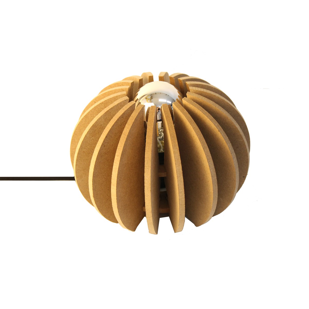 Lampe à poser bois boule D 20cm Wrecking Noir Lampe à poser bois boule D 20cm Wrecking Noir
