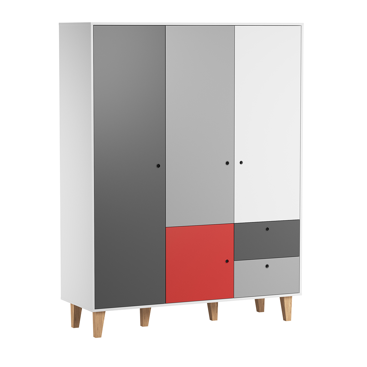Armoire 3 portes rouge Armoire 3 portes rouge