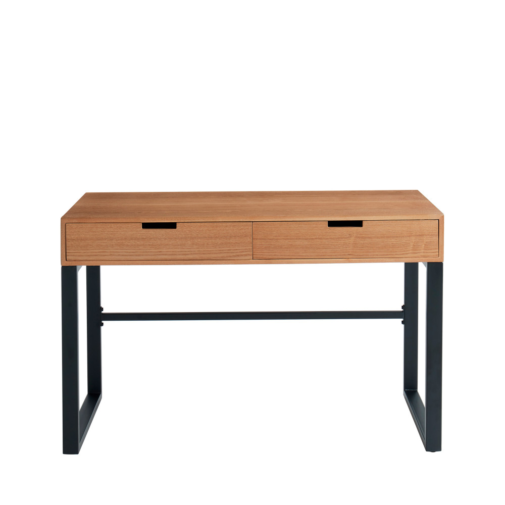 Bureau en bois et métal L120cm bois clair Bureau en bois et métal L120cm bois clair