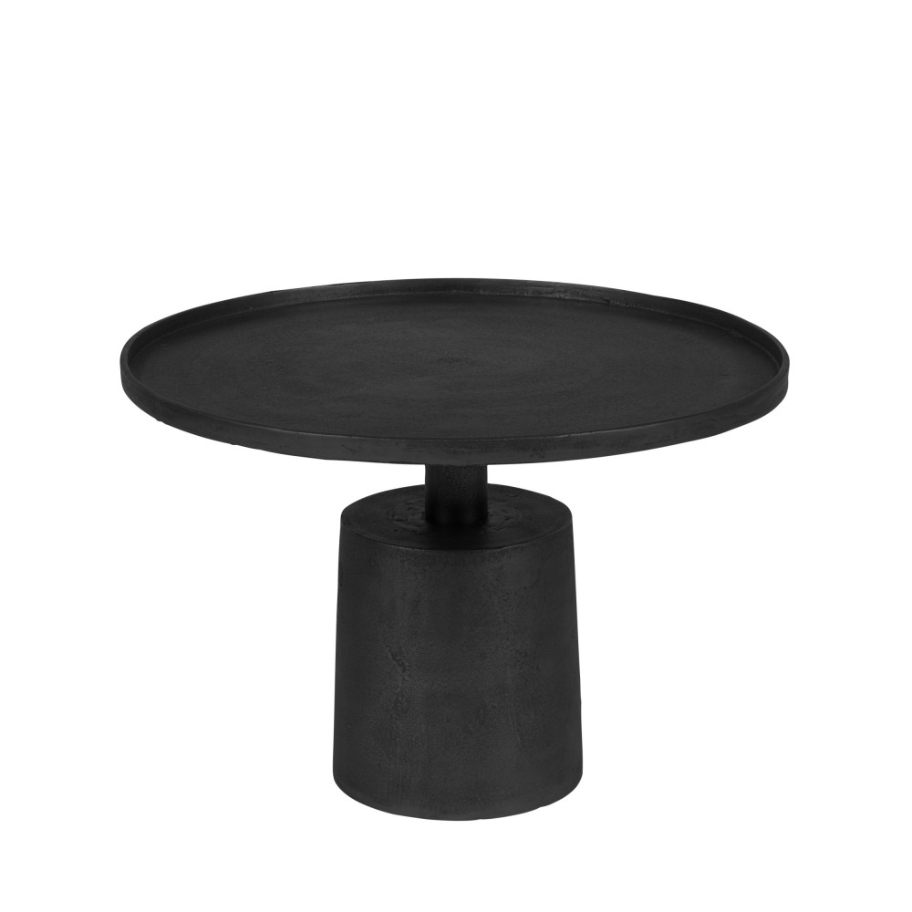 table basse ronde en métal d60cm noir