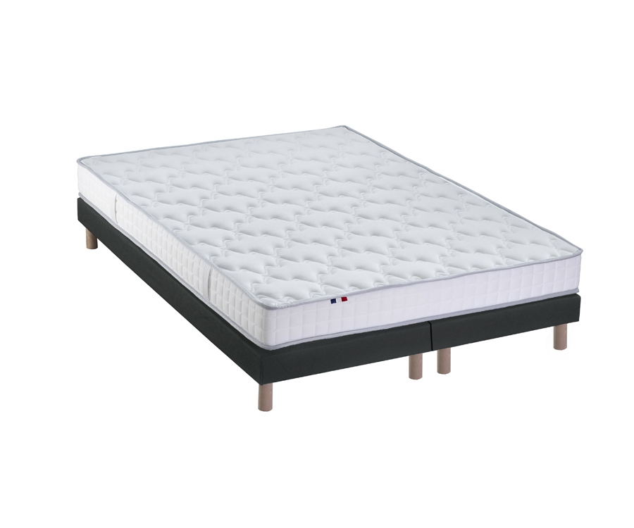 Ensemble matelas mémoire de forme sommier noir 160x200 Ensemble matelas mémoire de forme sommier noir 160x200