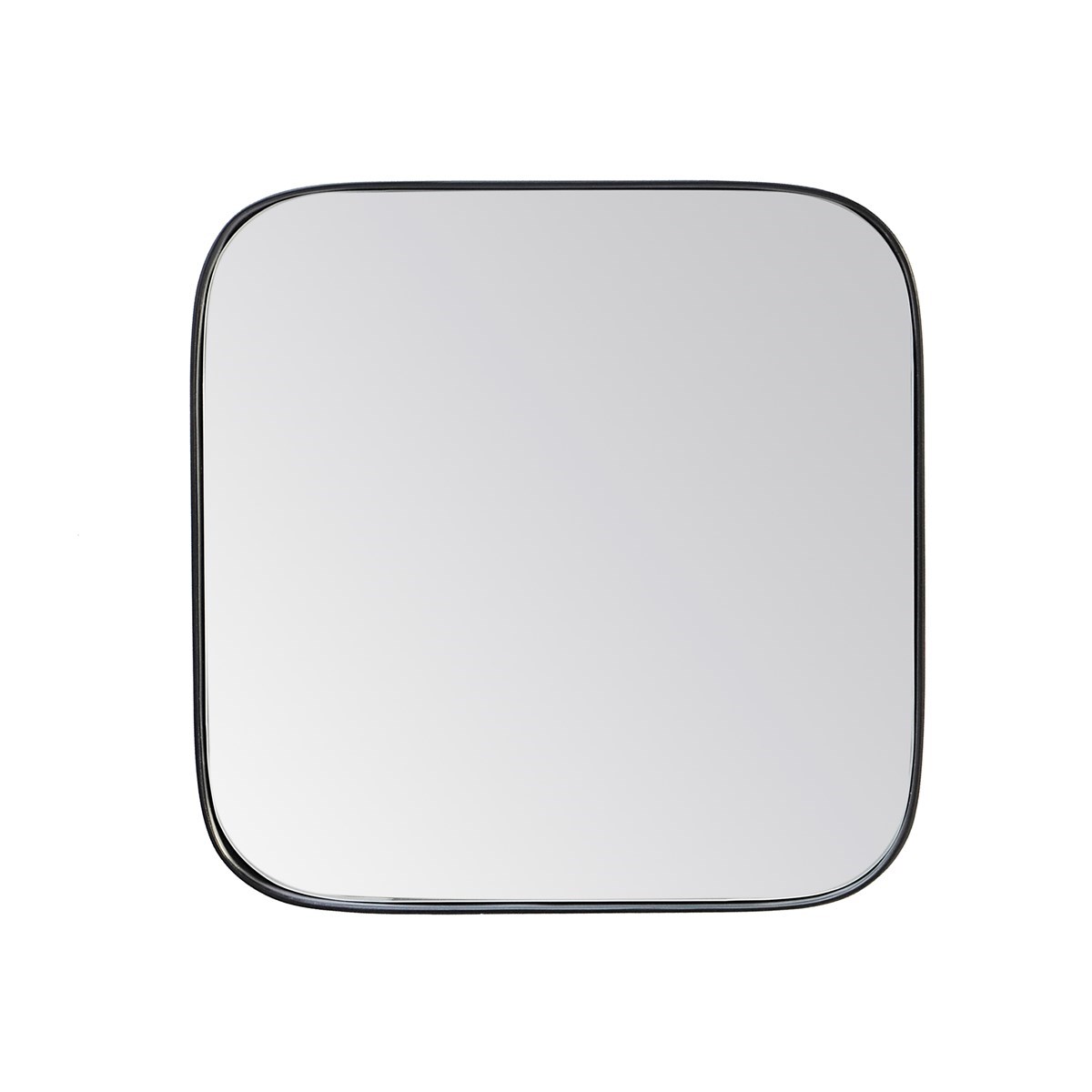 Miroir carré fin effet bois noir 30x30x4 cm Miroir carré fin effet bois noir 30x30x4 cm