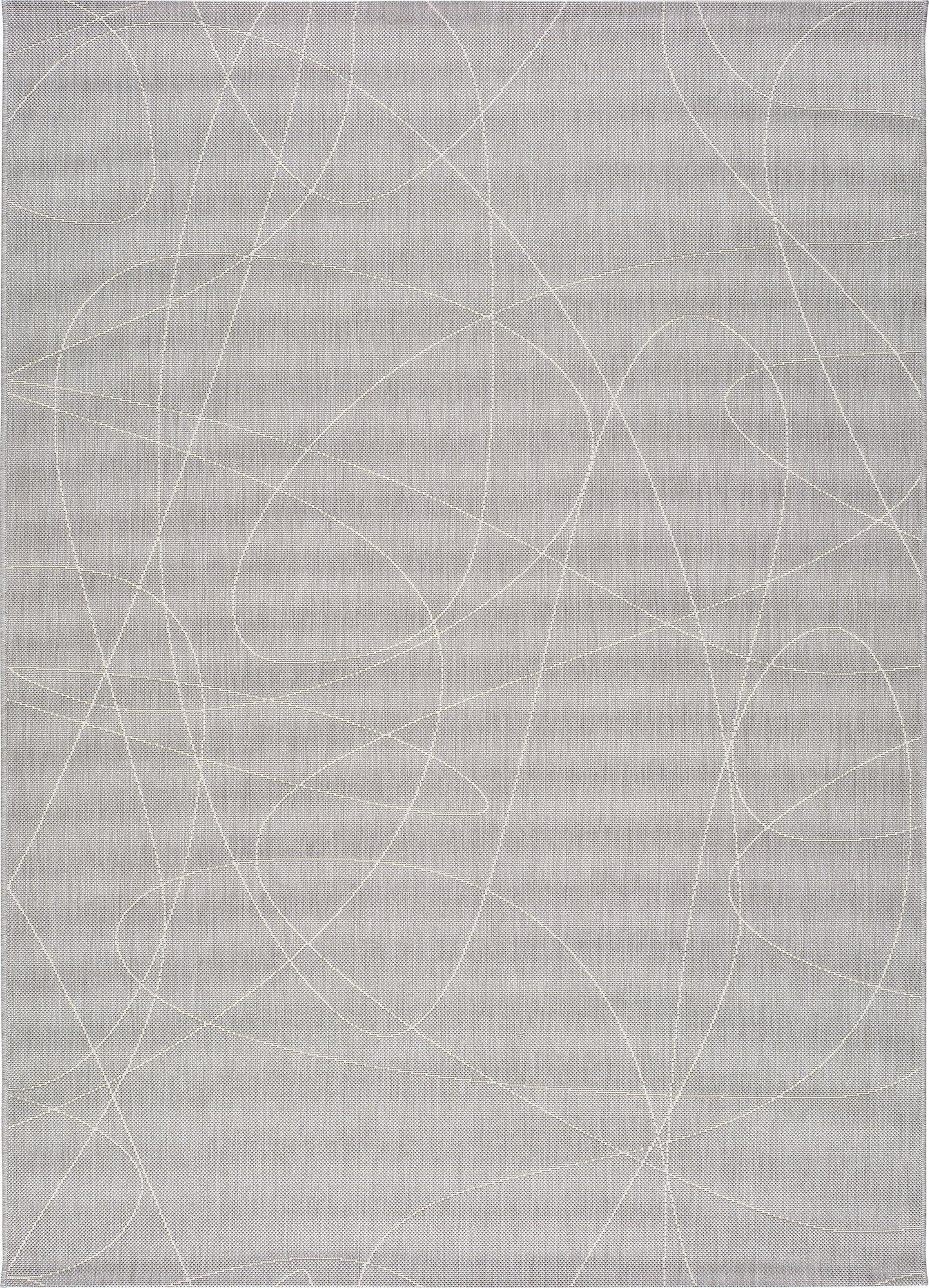 Tapis d'extérieur-intérieur gris 135X190 cm