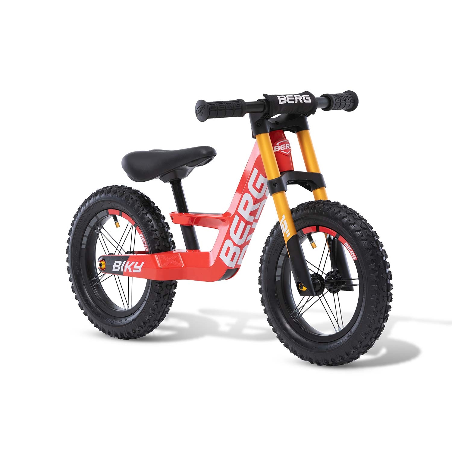 Draisienne en métal rouge pneus cross de 3 à 5 ans