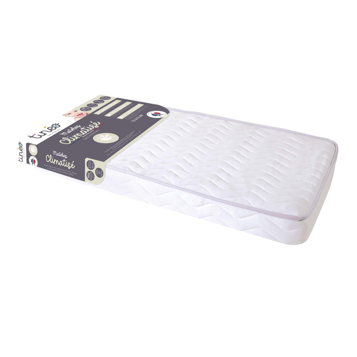 Matelas climatisé 2 faces (60 x 120 cm) (Tinéo) - Image 2