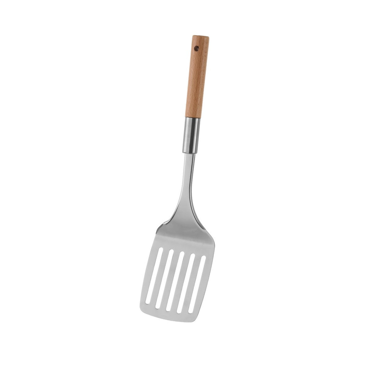 Spatule en acier inoxydable et bois hêtre