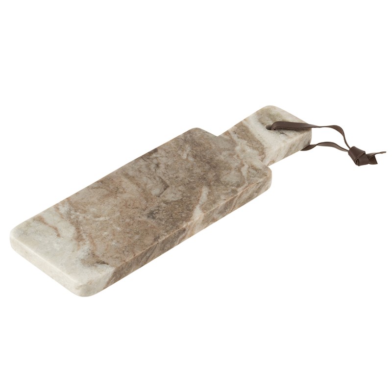 Planche rectangulaire marbre gris/beige L30cm