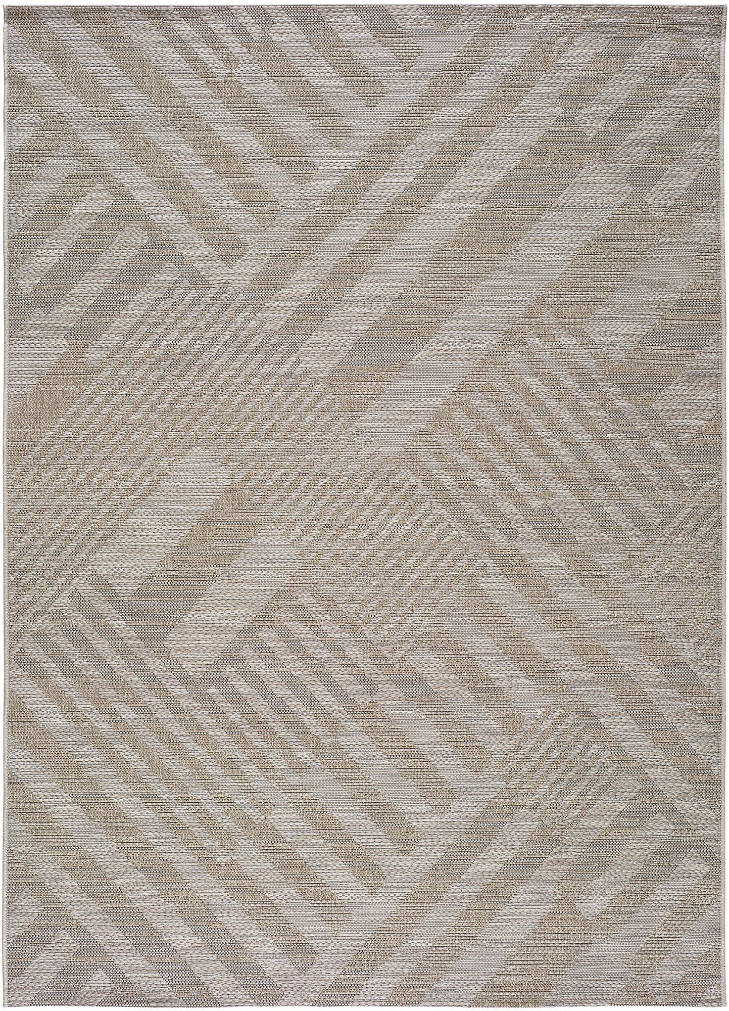Tapis d'extérieur-extérieur beige 160X230 cm