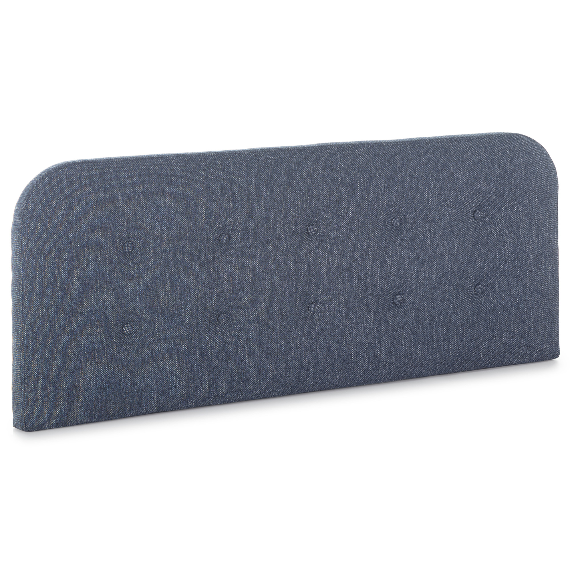 Tête de lit tapissée 150x60 cm couleur bleu, 8 cm d'épaisseur