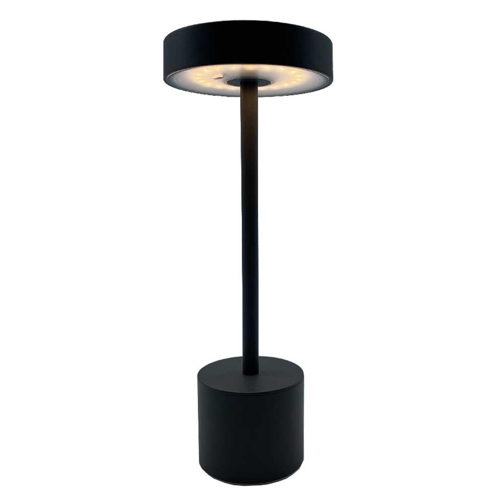 Lampe de table sans fil touch LED Aluminium Gris H30CM