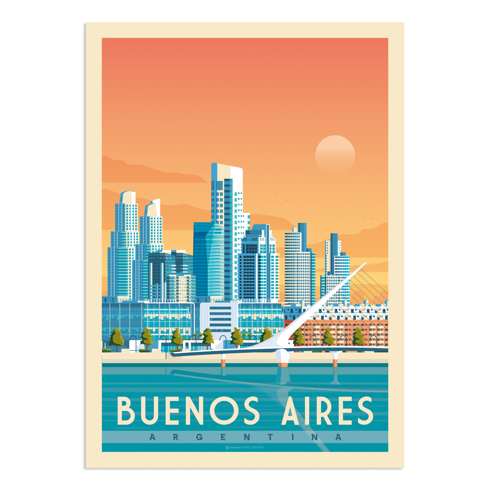 Affiche Buenos Aires 21x29,7 cm
