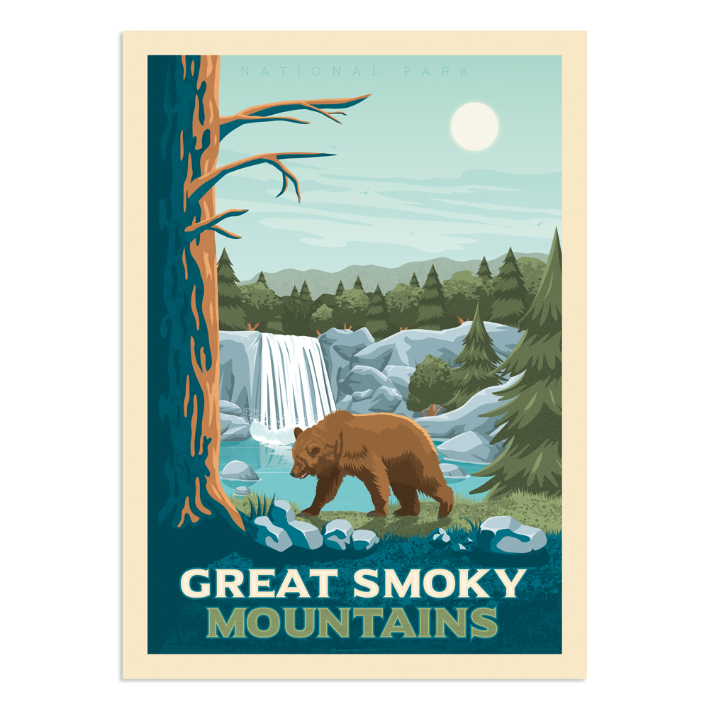 Affiche Great Smoky Mountains National Park  30x40 cm