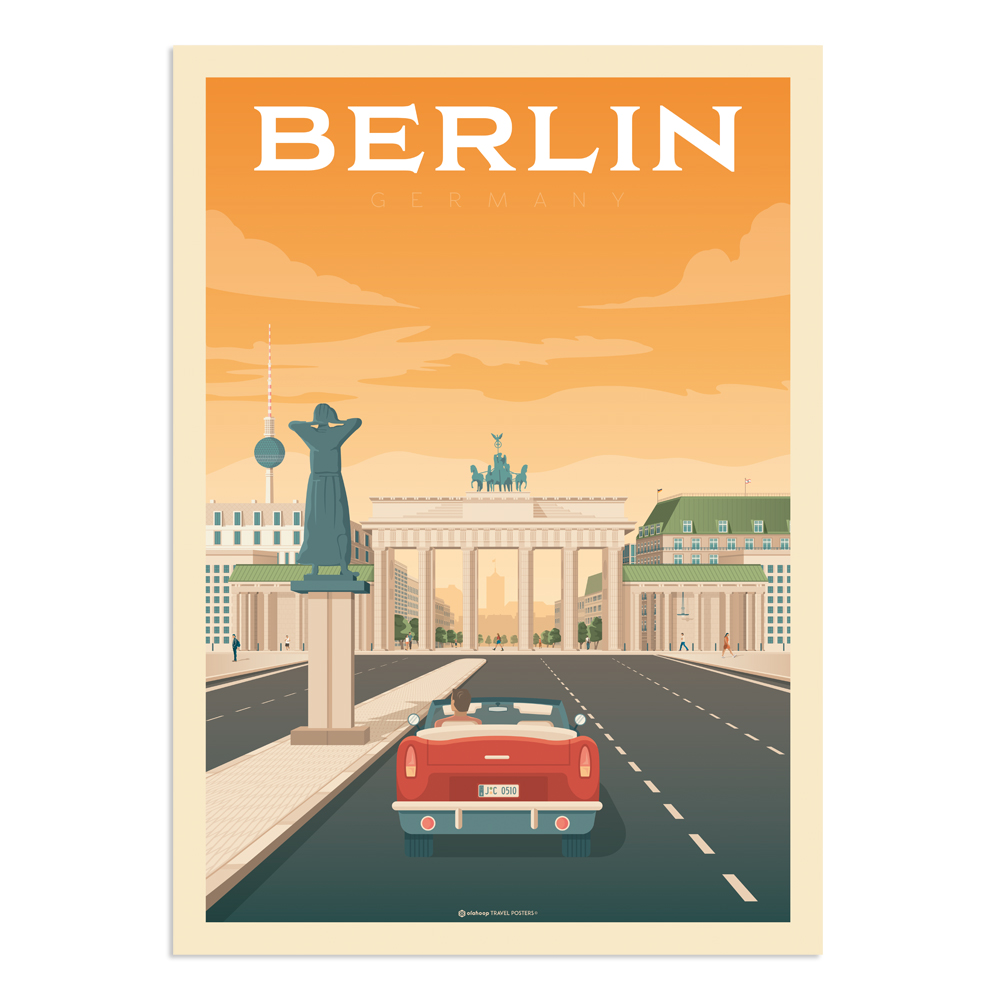 Affiche Berlin  30x40 cm