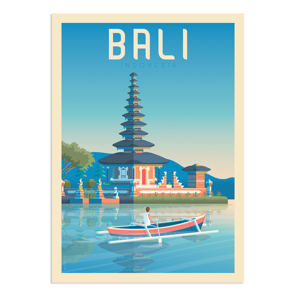 Affiche Bali  21x29,7 cm