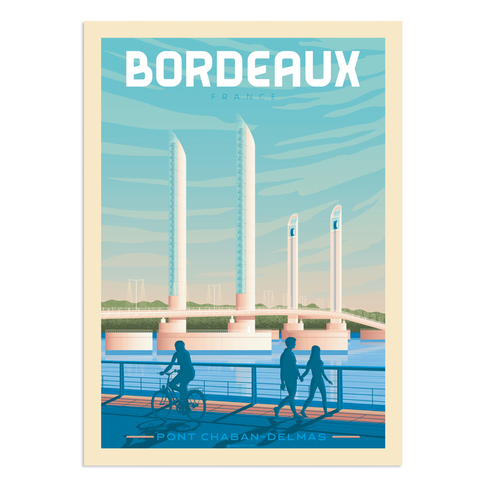 Affiche Bordeaux 30x40 cm Affiche Bordeaux 30x40 cm