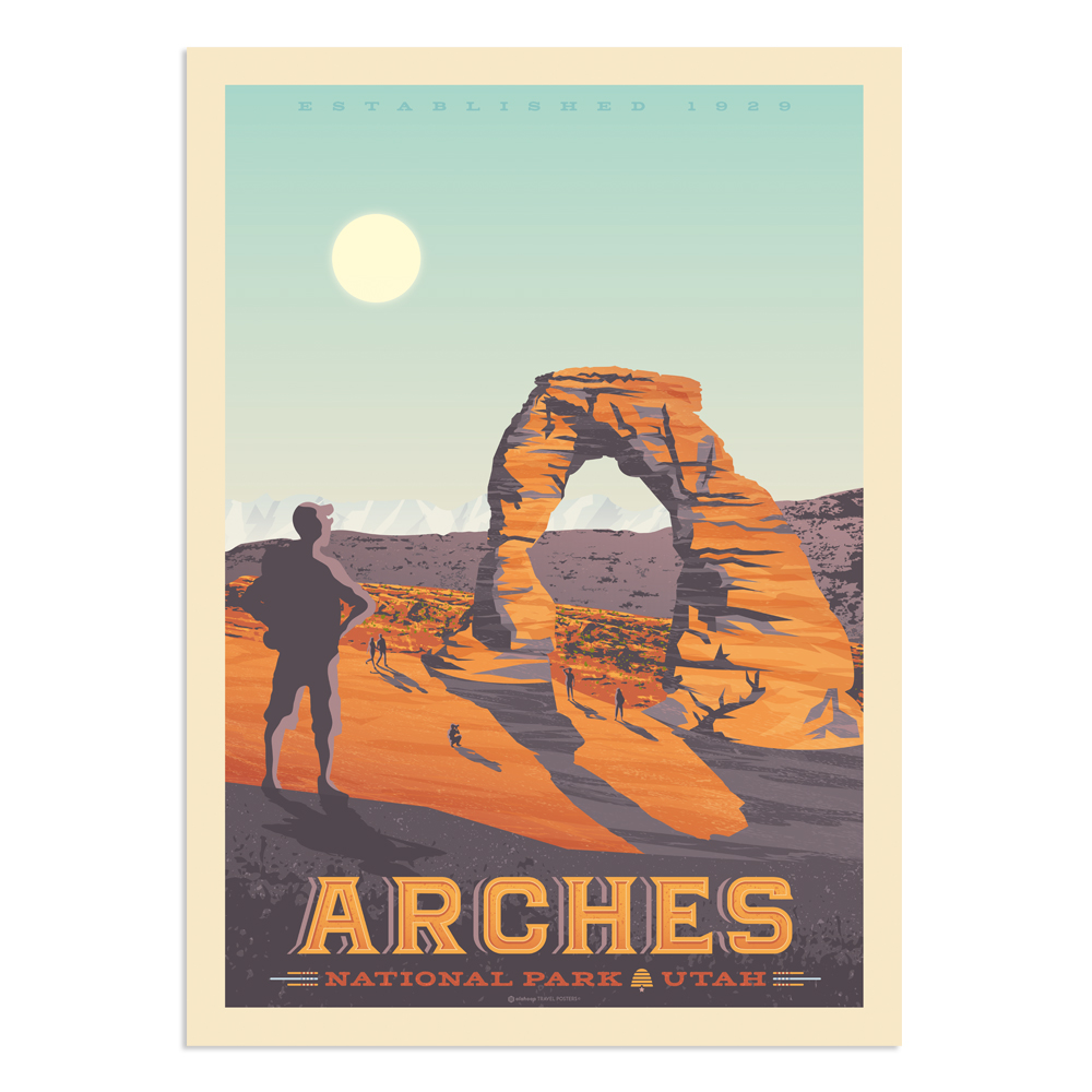 Affiche Arches National Park 21x29,7 cm