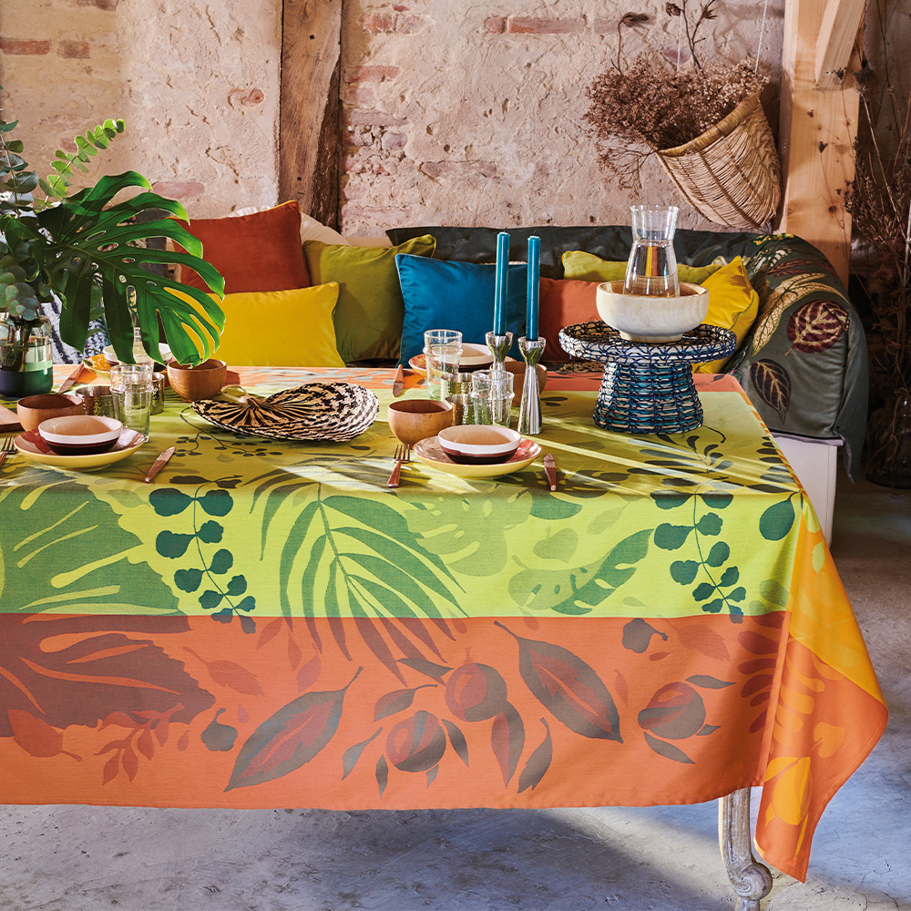 Nappe antitache déperlant orange 155x225 Nappe antitache déperlant orange 155x225