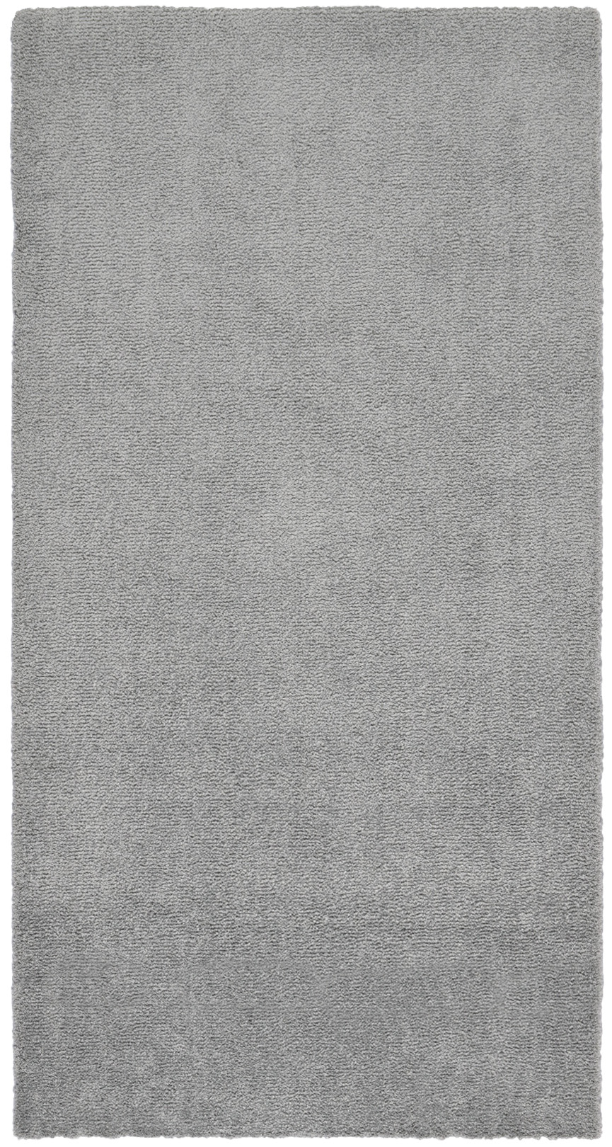 Tapis de couloir à poils long doux gris - 60x115cm